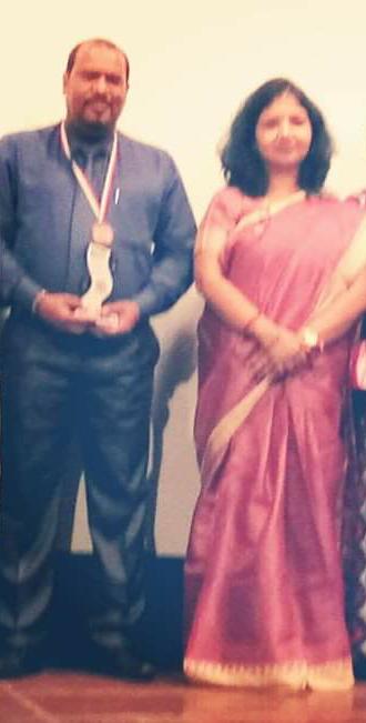Honoured by Senior Divisional Manager Smt. Meeta Khare